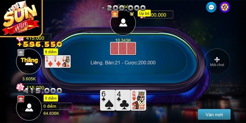 Liêng Sunwin – Hướng Dẫn Chơi Và Chiến Thuật Thắng Lớn 2 Các lựa chọn trong vòng cược