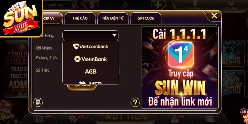 Nạp Rút Tiền Sunwin Nhanh Chóng An Toàn Chỉ Trong Vài Bước 1 Quy trình nạp tiền an toàn