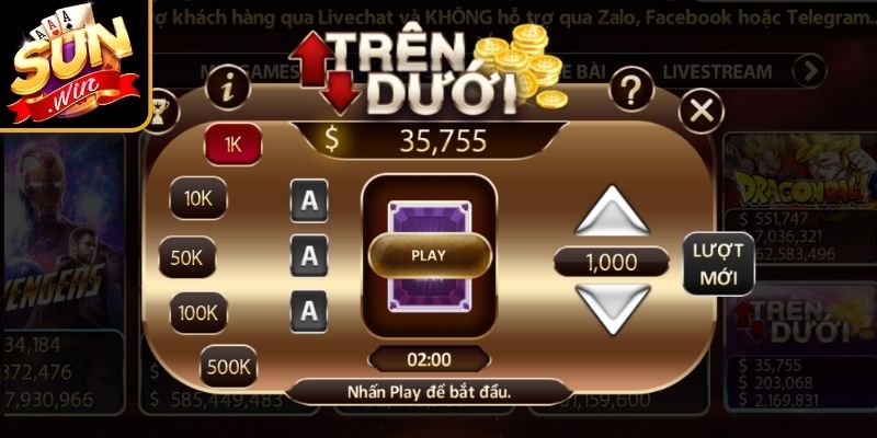 Luật Chơi Game Trên Dưới Sunwin Mới Nhất Từ Chuyên Gia 1 Chi tiết luật chơi game trên dưới Sunwin cho người chơi