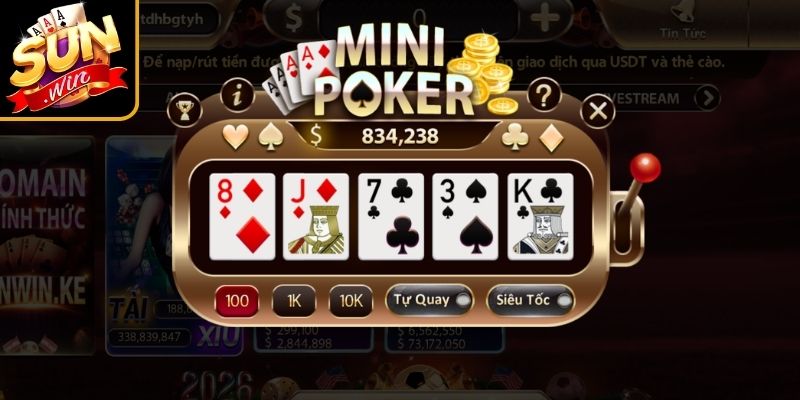 Mini Poker Sunwin Đổi Thưởng - Bí Quyết Để Nhận Hũ Lớn 1 Giới thiệu vài nét Mini poker Sunwin đổi thưởng